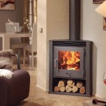Panadero E-30 Ecodesign - Estufa de leña corner de 6,7kW 240m3